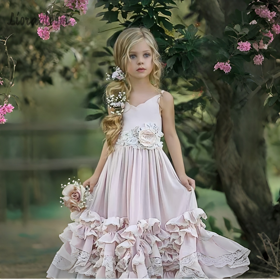 Formal Skirt - Vestido de niña con cuello halter