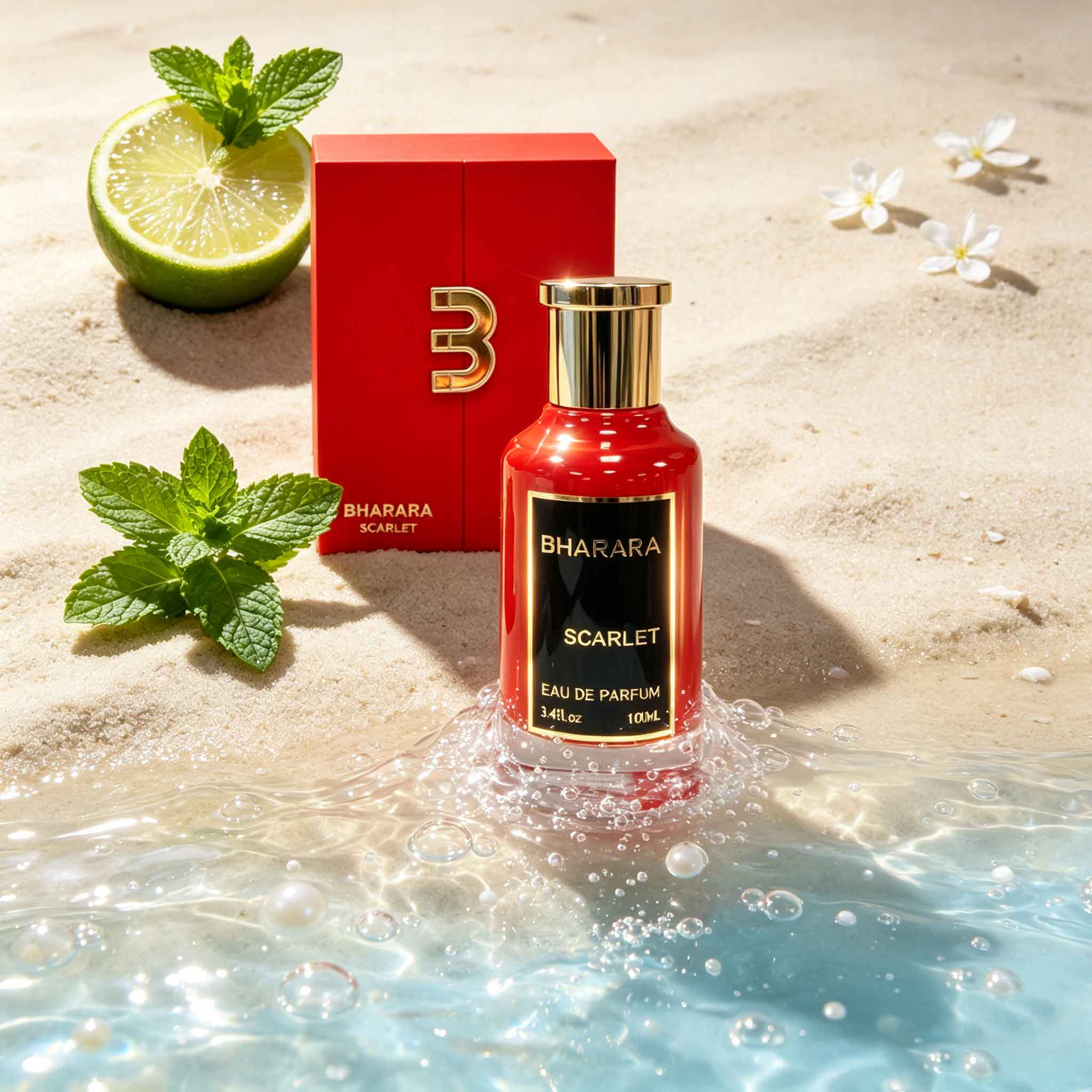Women'S Red Formal Wear - Bharara Scarlet Eau De Parfum, una