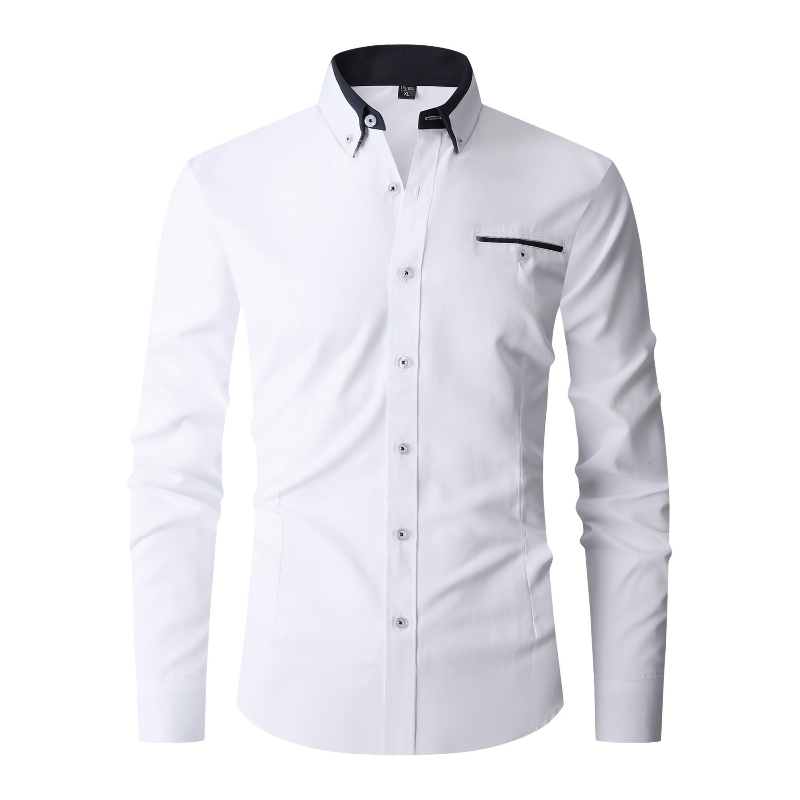 Formal Dress - Camisa Formal de Hombre, Manga Larga,