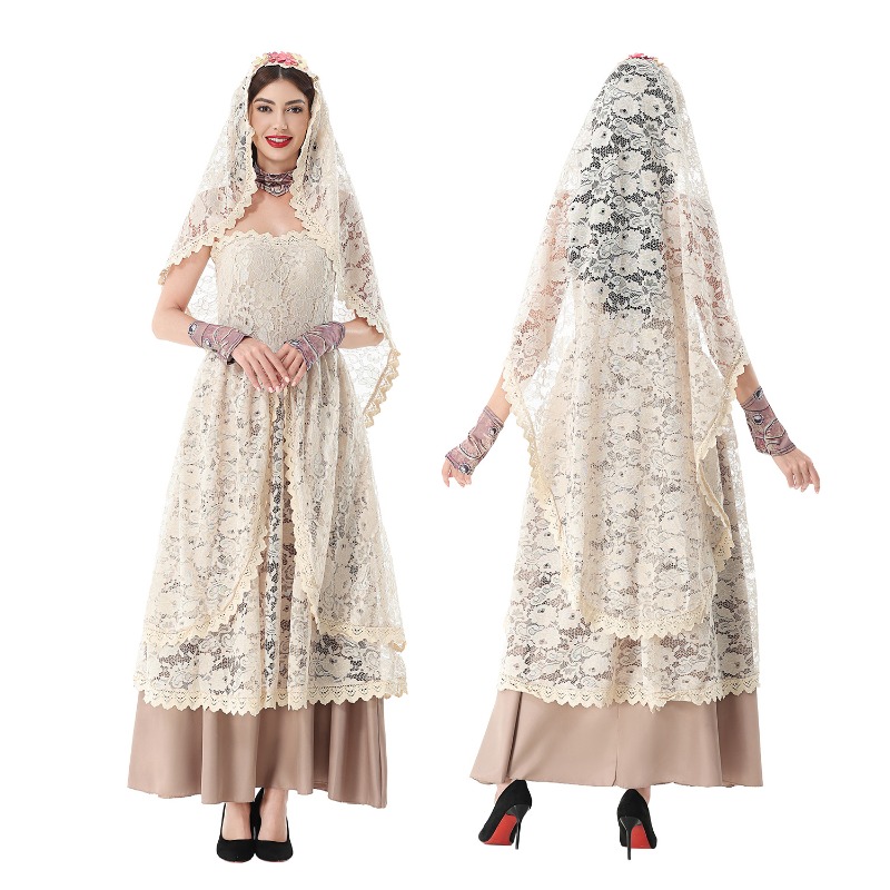 Lace Dress - Vestido largo de encaje vintage para