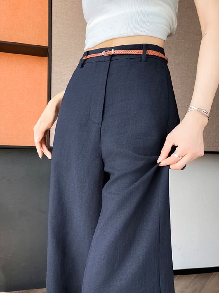 Tailored Trouser Wide - Pantalones de Lino y Algodón de
