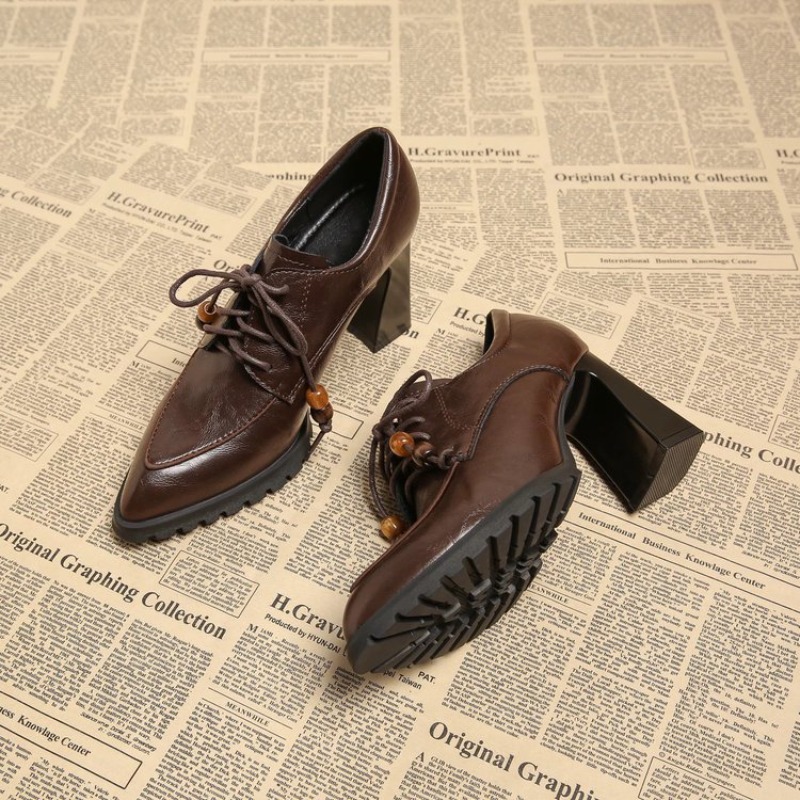 Pump Heel Block - Zapatos de tacón de bloque con