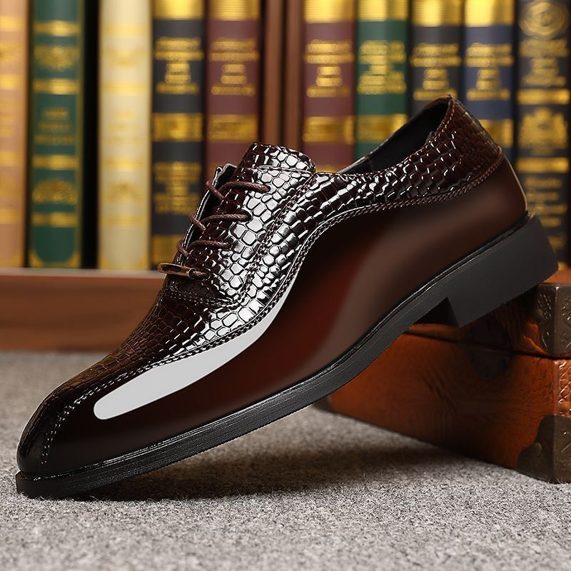 Formal Dress - Zapatos de vestir de charol brillante