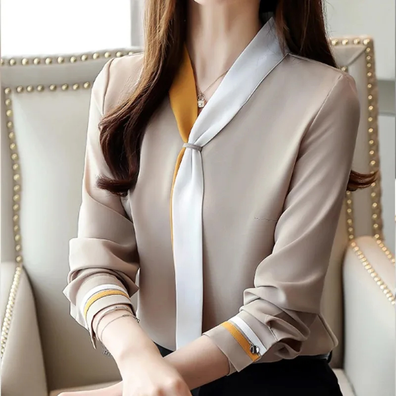 Silk Blouse - Camisa de gasa de manga larga