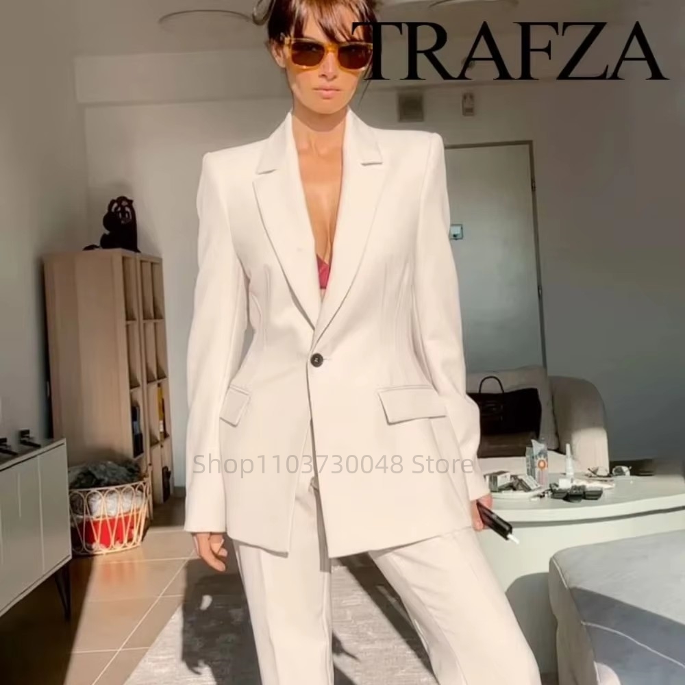 Women'S Red Formal Wear - Traje de Blazer y Pantalón para