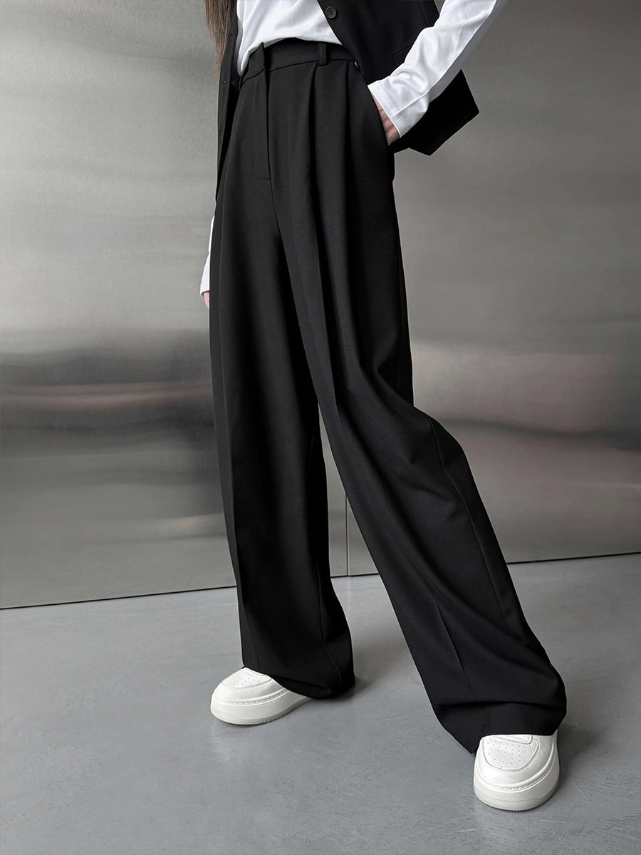 Tailored Trouser Wide - Pantalones de traje para mujer, de