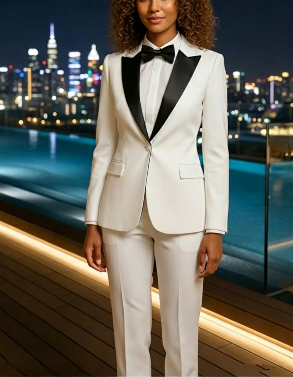 Womens Blazer - Traje de 2 Piezas para Mujer,
