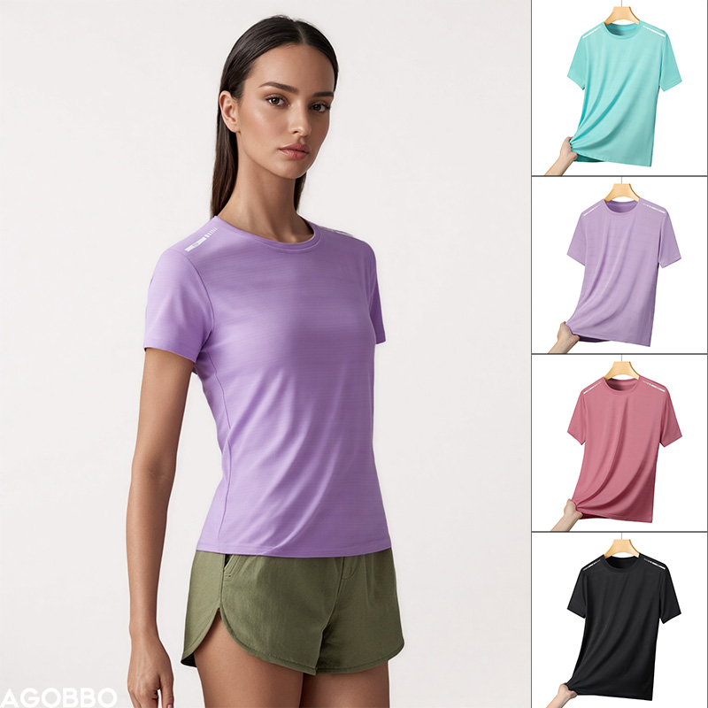 Silk Blouse - Camiseta reflectante para correr para mujer,