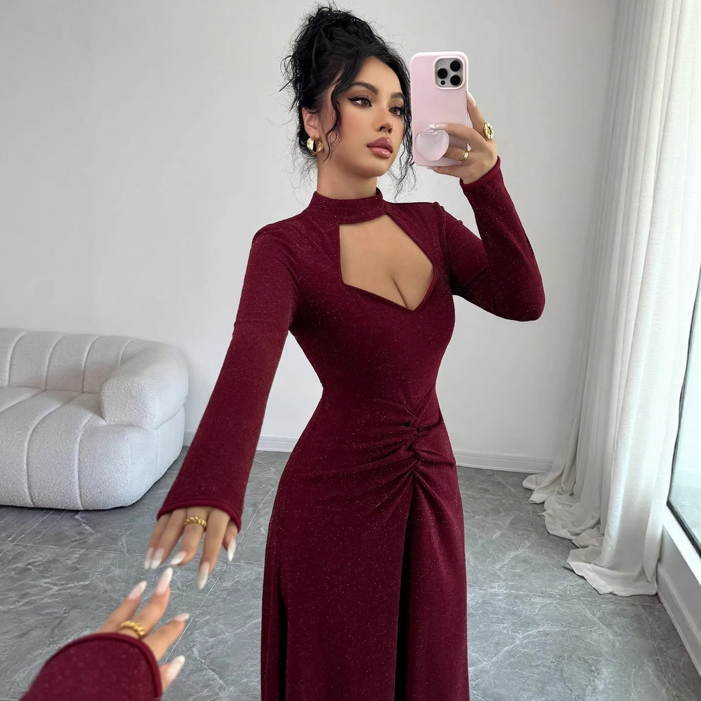 Vestido Midi Sexy Ajustado de  - Midi Dress reseña y precio