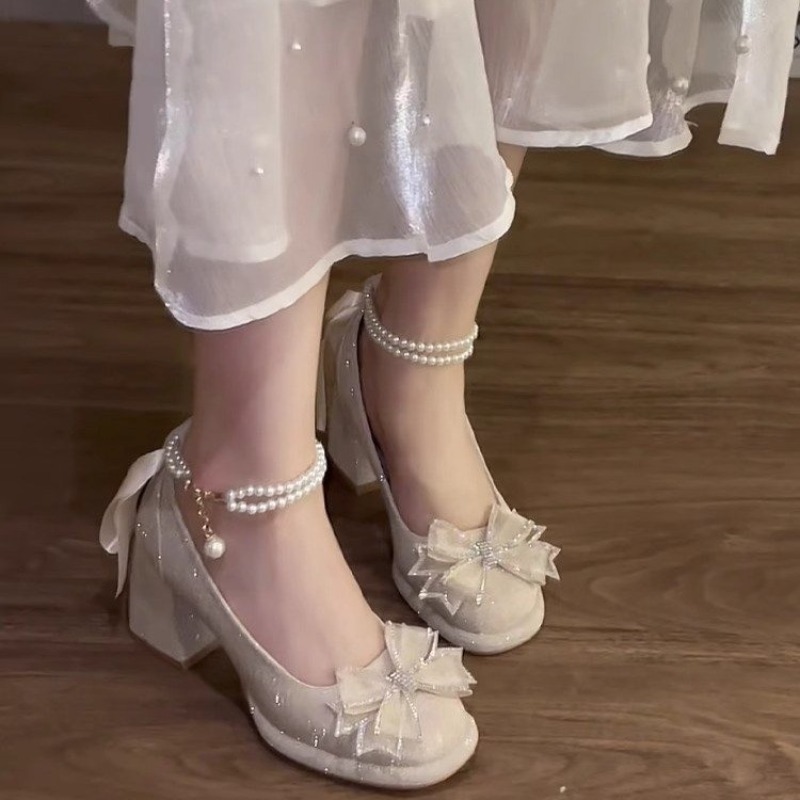Zapatos de tacón de bloque con - Pump Heel Block reseña y precio