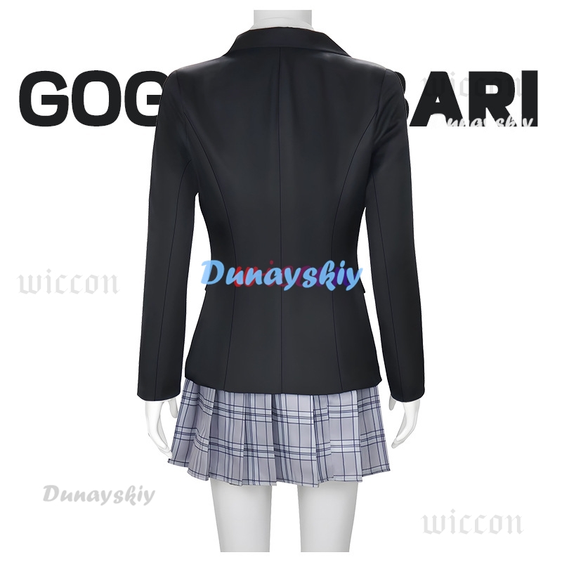 Gogo Yubari-falda negra JK, un - Formal Skirt reseña y precio