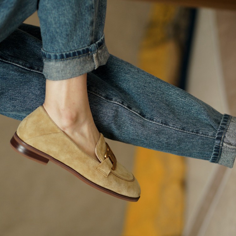 Mocasines de cuero de ante par - Womens Heels reseña y precio