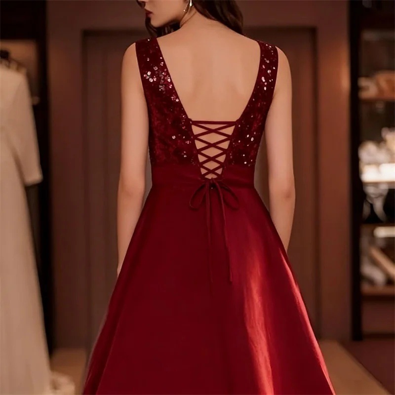Vestido Midi de Satén con Lent - Midi Dress reseña y precio