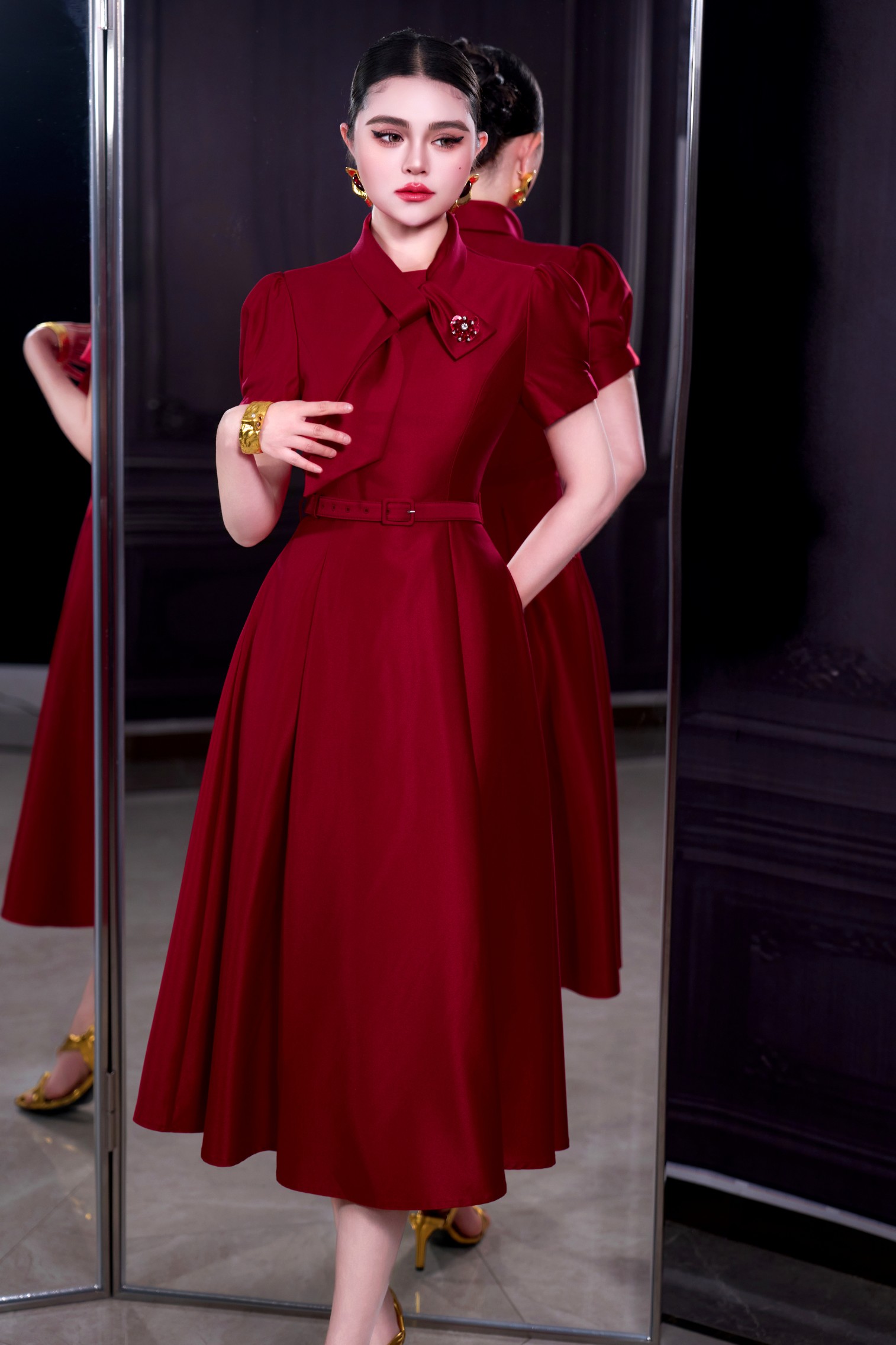 Vestido Rojo para Mujer ZJYT,  - Women'S Red Formal Wear reseña y precio