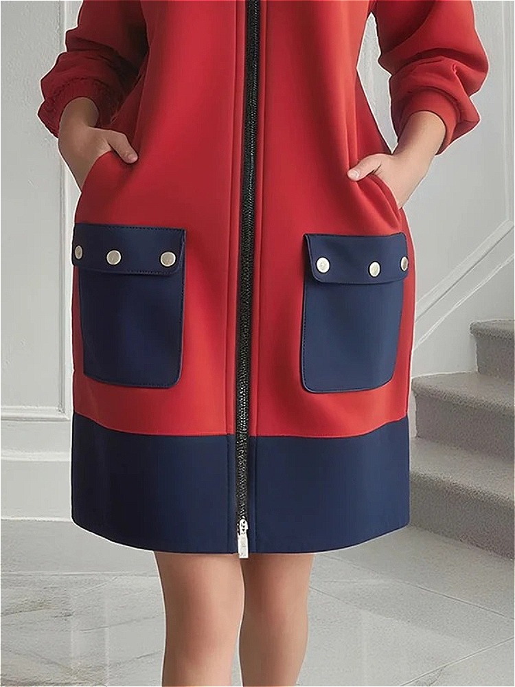 Modigirl contraste de Color ve - Women'S Red Formal Wear reseña y precio