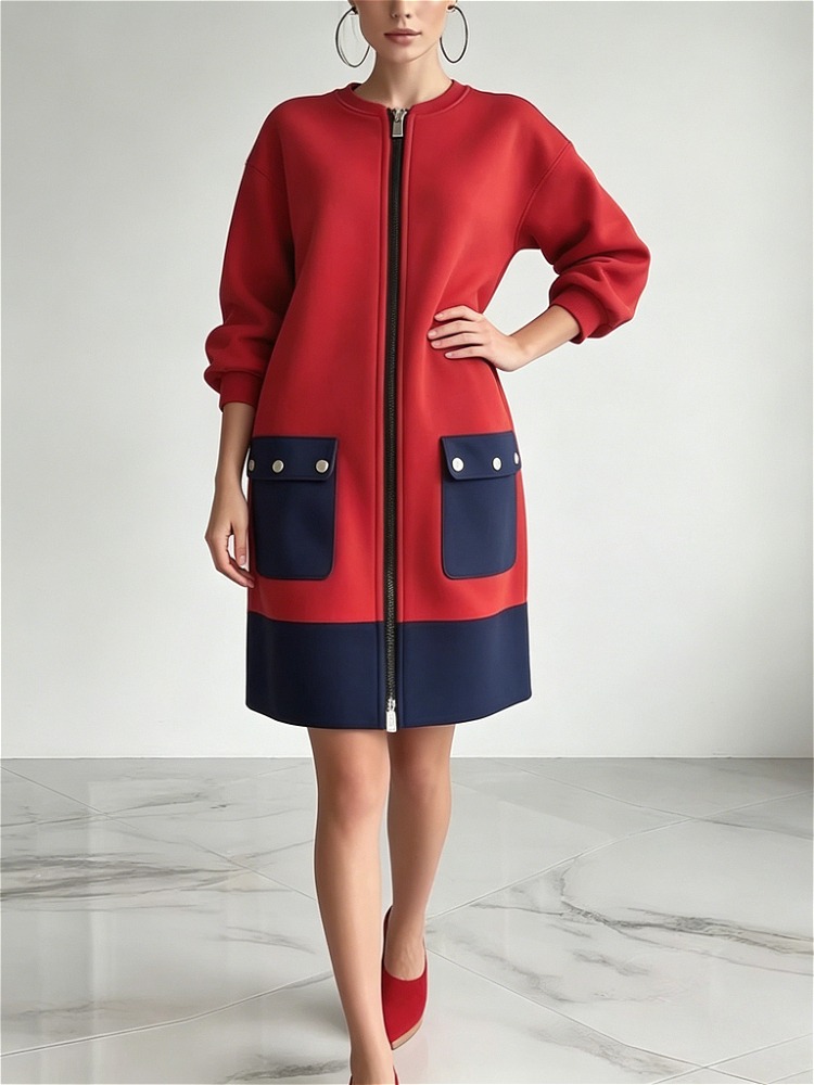 Modigirl contraste de Color ve - Women'S Red Formal Wear reseña y precio