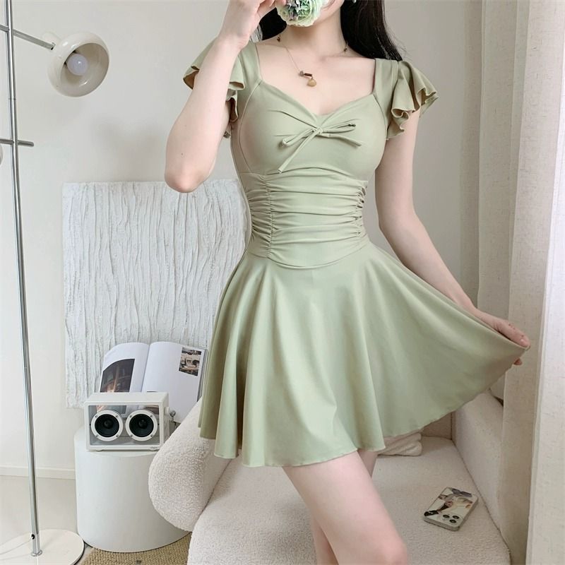 Traje de baño de manga corta c - Womens Suit reseña y precio