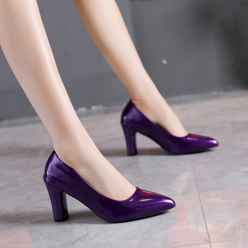 Zapatos de tacón de charol de  - Pump Heel Block reseña y precio