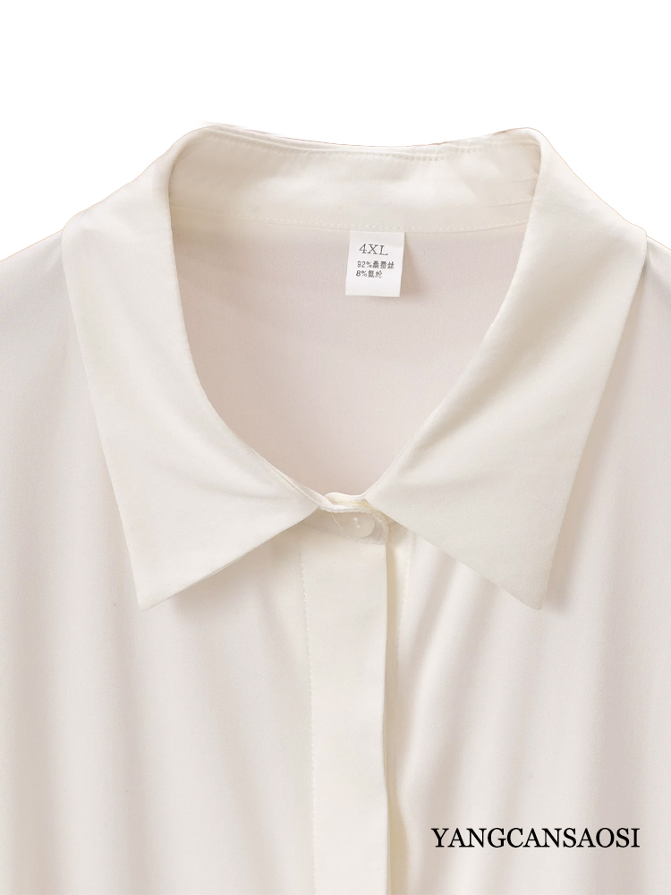 Camisa de manga larga versátil - Silk Blouse reseña y precio