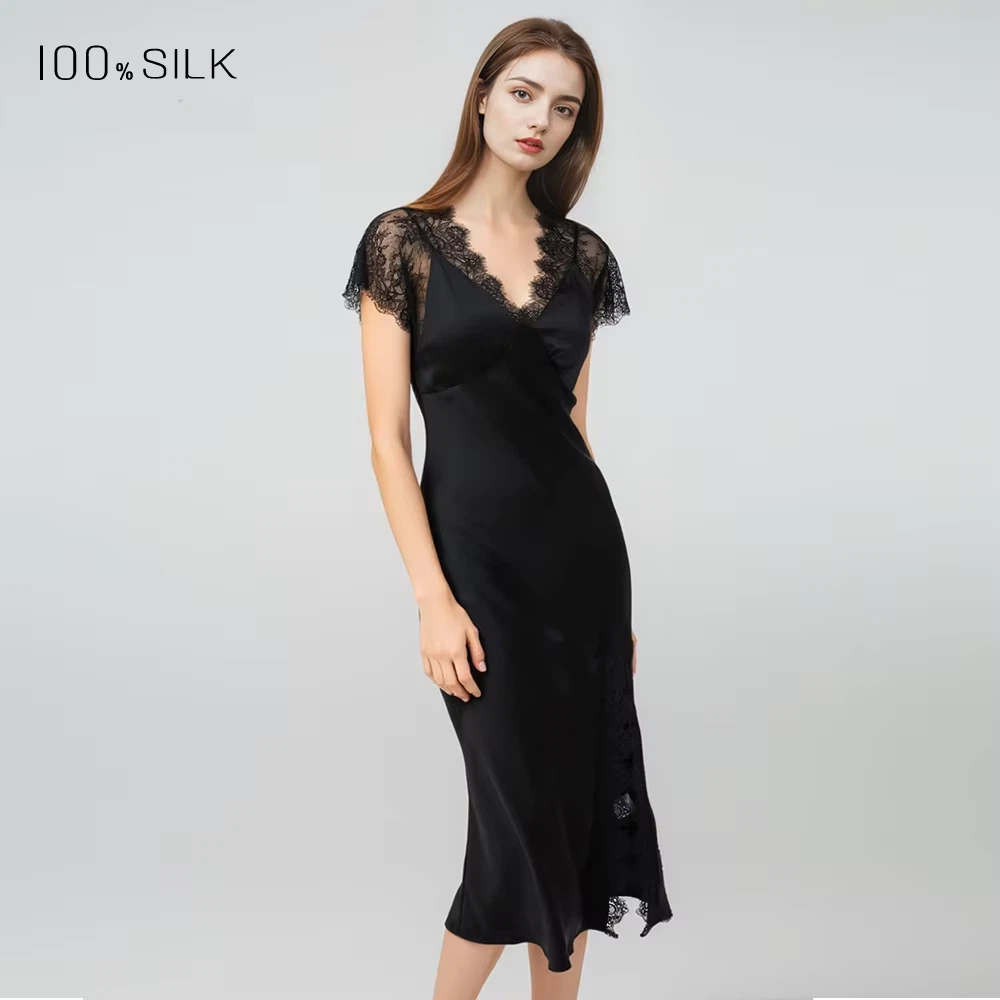 Camisón sexy de encaje de seda - Lace Dress reseña y precio