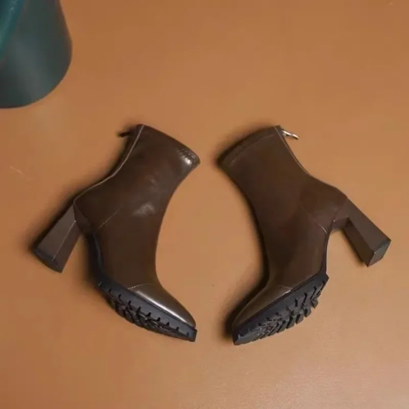 Botas ajustadas francesas con  - Pump Heel Block reseña y precio