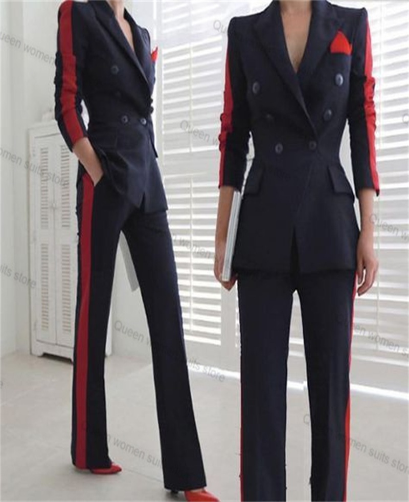 Conjunto de traje rojo y negro - Women'S Red Formal Wear reseña y precio