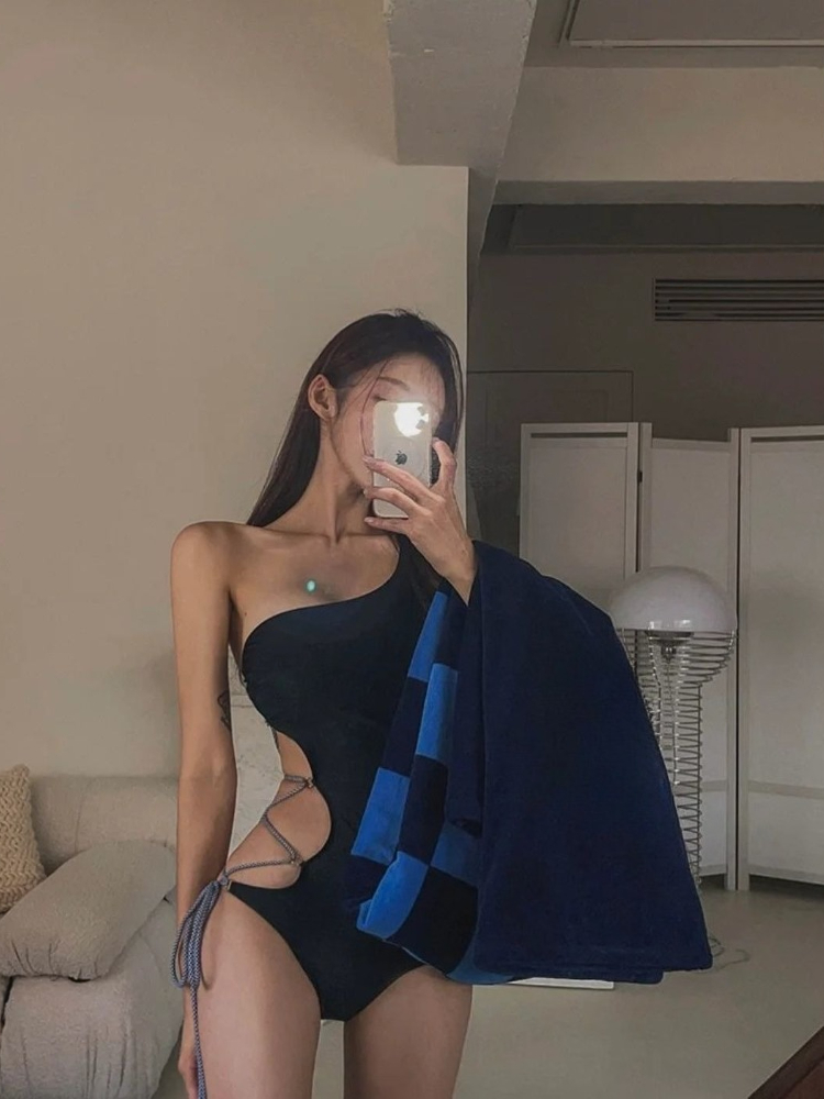 Traje de Baño Entero Negro con - Womens Suit reseña y precio