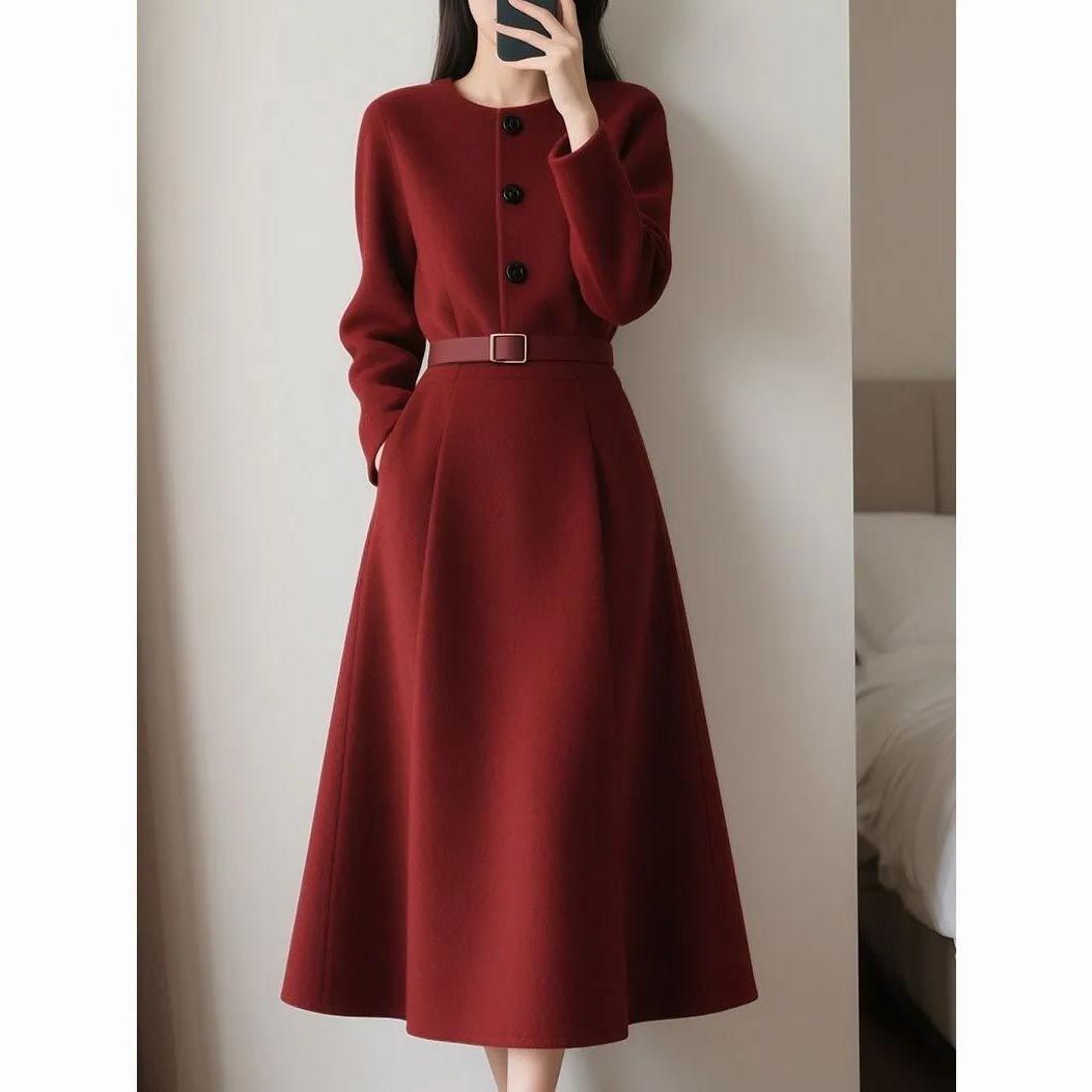 Vestido de manga larga con cin - Women'S Red Formal Wear reseña y precio