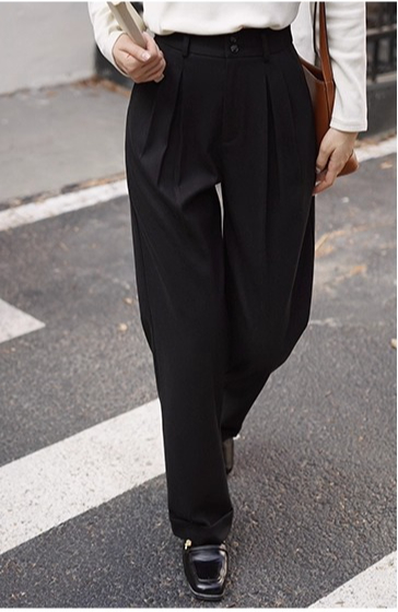 Pantalones tipo lana de cintur - Tailored Trouser Wide reseña y precio