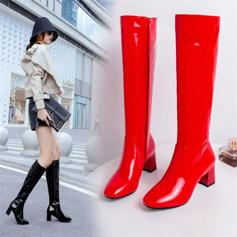 Botas hasta la rodilla de char - Women'S Red Formal Wear reseña y precio