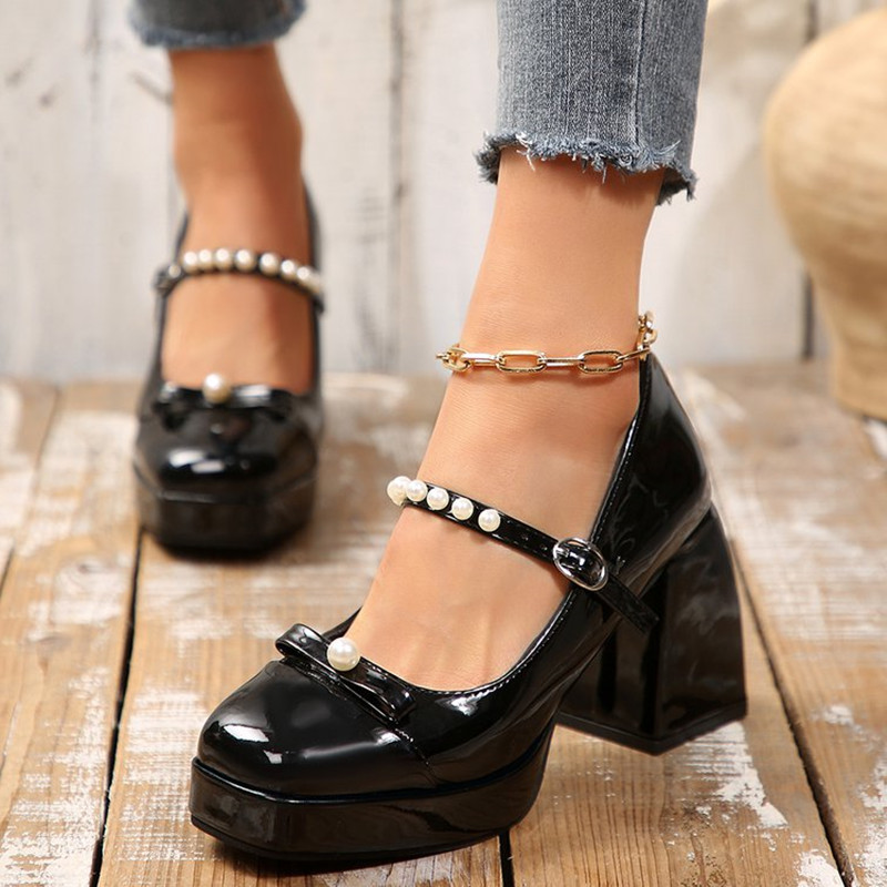 Zapatos individuales Mary Jane - Pump Heel Block reseña y precio