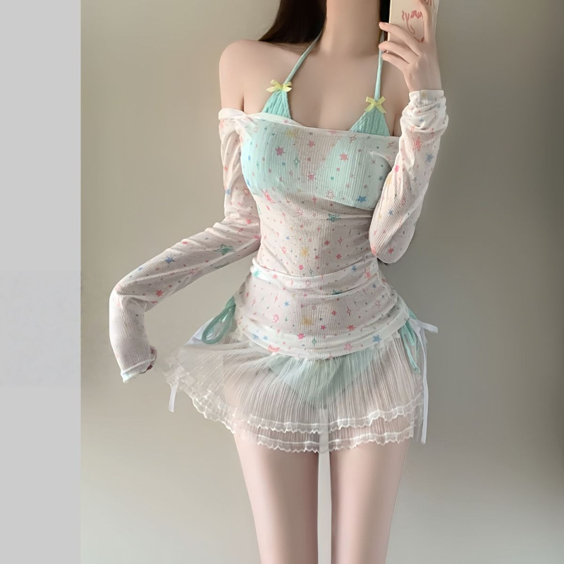Conjunto de bikini de manga la - Womens Suit reseña y precio