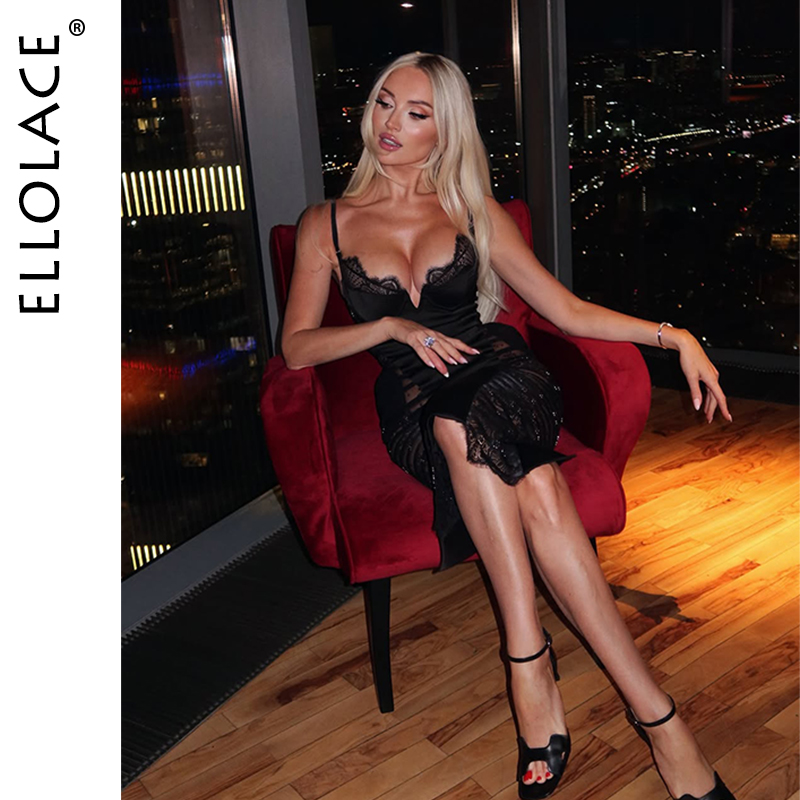 Ellolace Lencería Premium para - Lace Dress reseña y precio