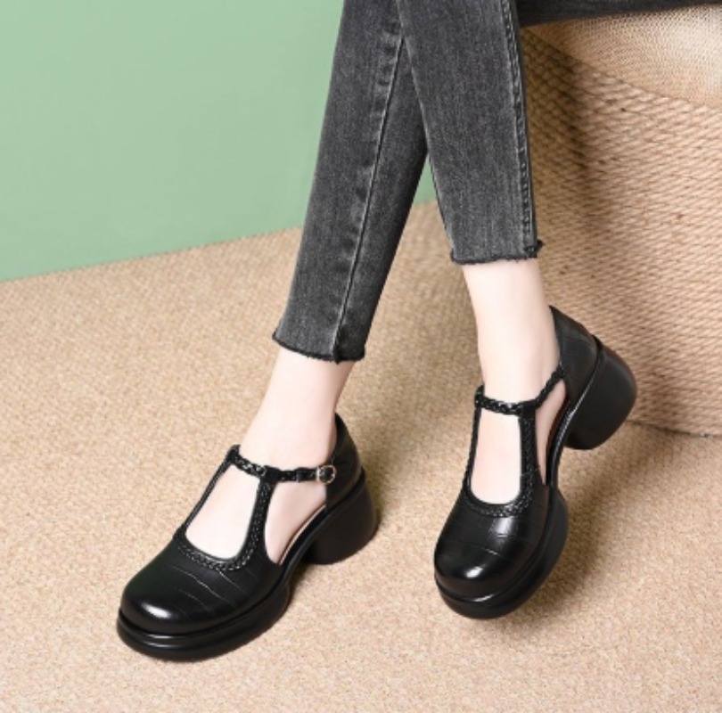 Sandalias Mary Jane con estamp - Womens Heels reseña y precio