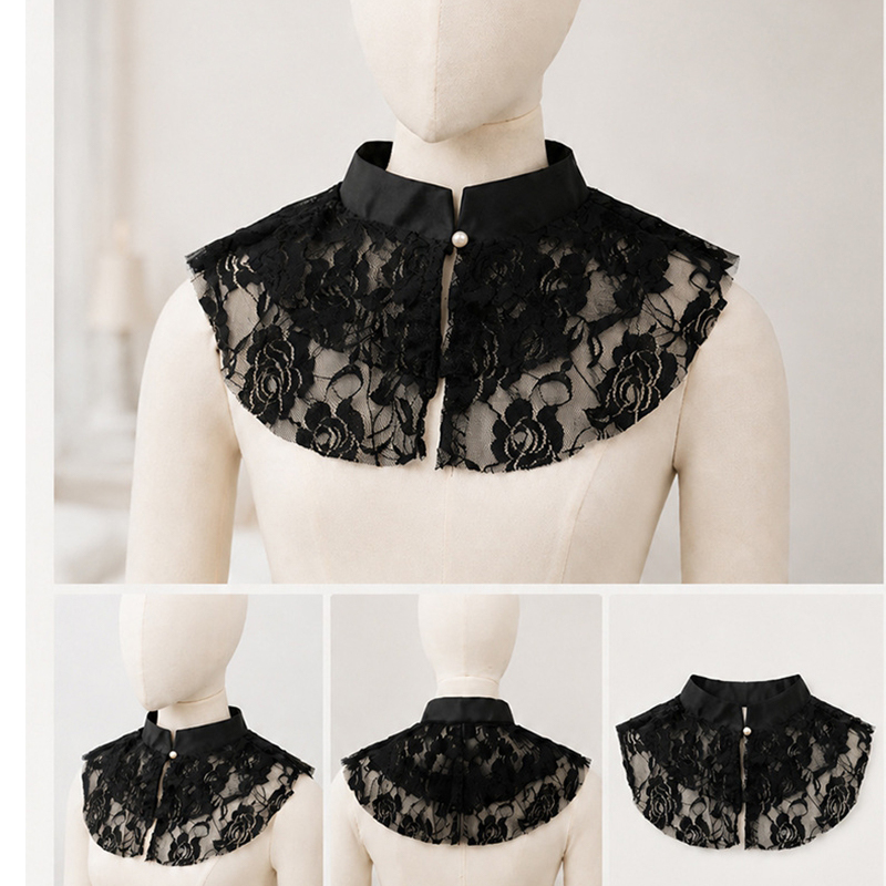 Elegante Cuello Falso de Encaj - Lace Dress reseña y precio