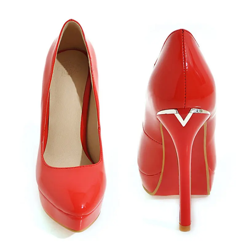 Zapatos de tacón con plataform - Women'S Red Formal Wear reseña y precio