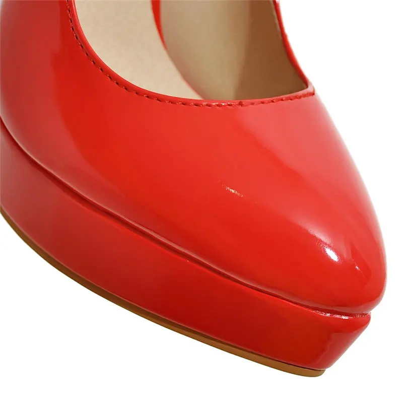 Zapatos de tacón con plataform - Women'S Red Formal Wear reseña y precio